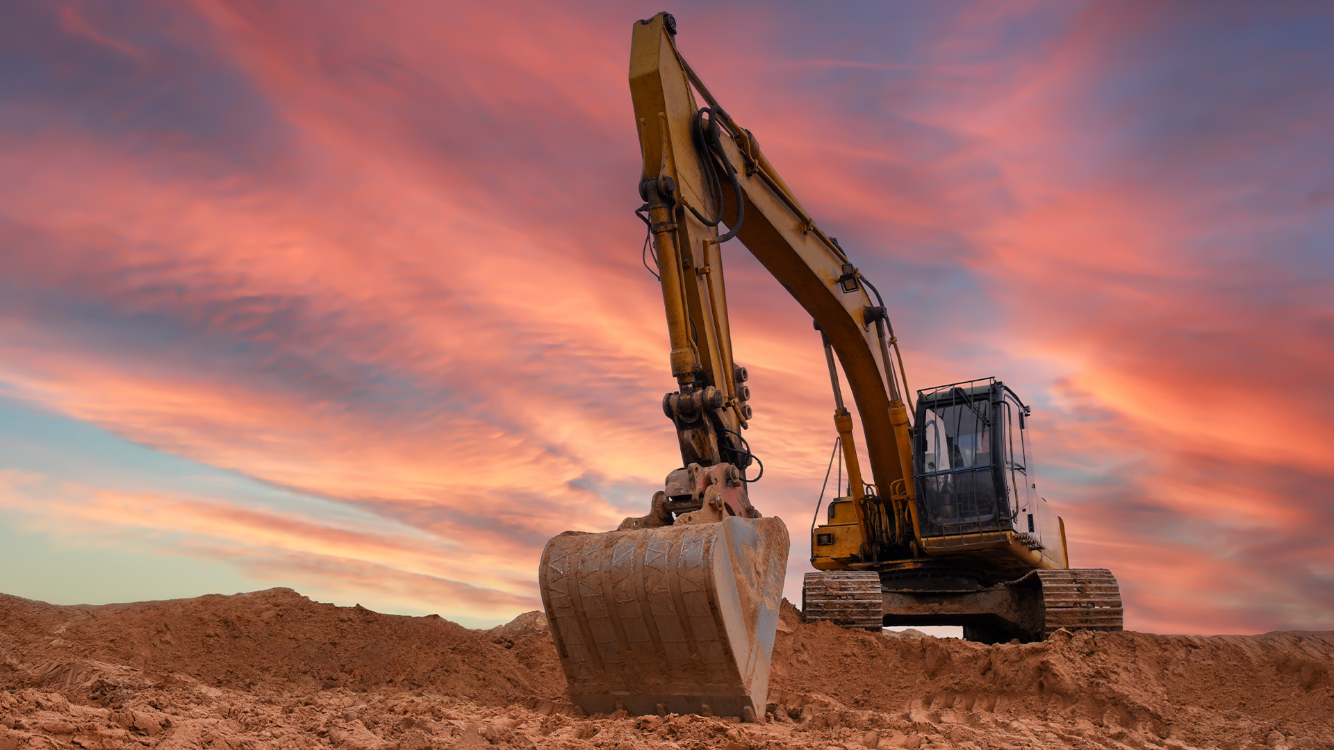 eco friendly rental excavator from trs equipment rental digging the land